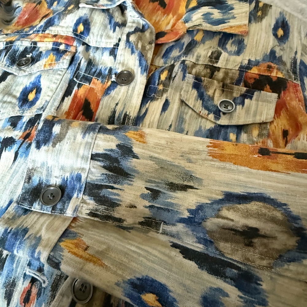 Chico's Multicolor Abstract Jacket - Picture 8 of 8